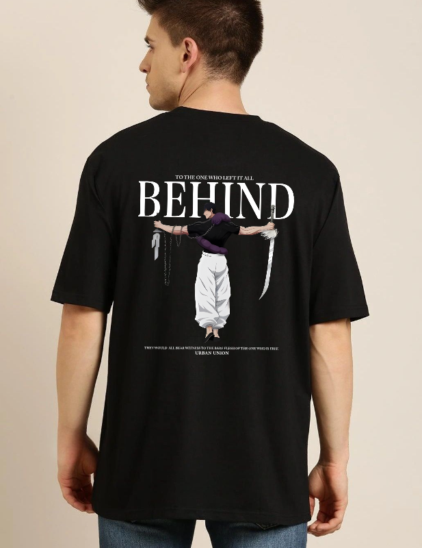 BEHIND